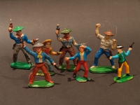 Western Retro Cowboy Figurák/Párban